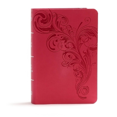 KJV Large Print Compact Reference Bible, Pink LeatherTouch - 