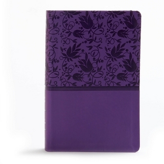 KJV Large Print Personal Size Reference Bible, Purple Leathertouch