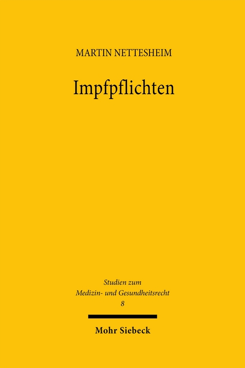 Impfpflichten - Martin Nettesheim