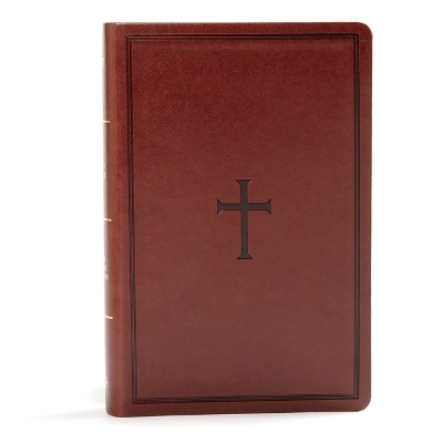 KJV Large Print Personal Size Reference Bible, Brown Leathertouch Indexed - 