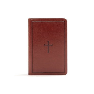 KJV Large Print Compact Reference Bible, Brown LeatherTouch - 
