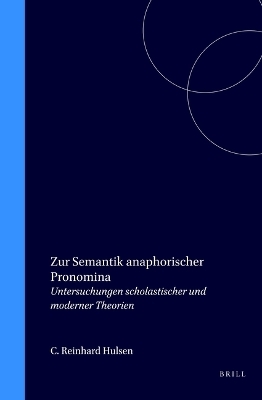 Zur Semantik anaphorischer Pronomina -  H&uuml;lsen
