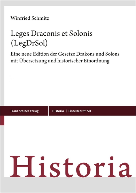 Leges Draconis et Solonis (LegDrSol) - Winfried Schmitz