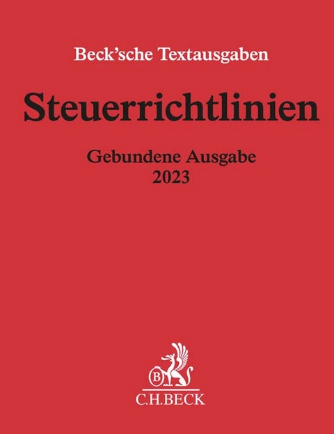 Steuerrichtlinien Gebundene Ausgabe 2023