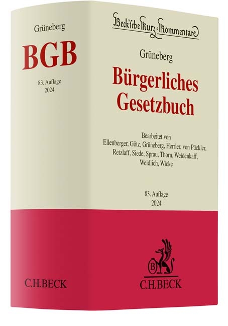 B&uuml;rgerliches Gesetzbuch
