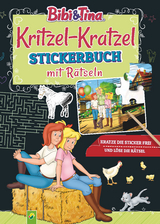 Bibi & Tina: Kritzel-Kratzel Stickerbuch mit R&auml;tseln