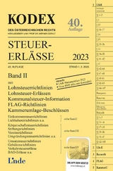 KODEX Steuer-Erl&auml;sse 2023, Band II - Elisabeth Titz-Fr&uuml;hmann
