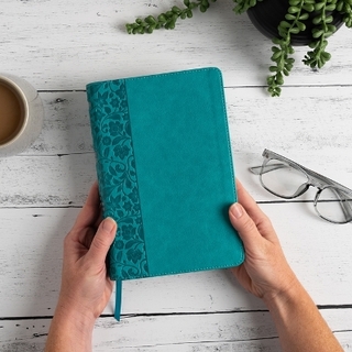 NASB Large Print Personal Size Reference Bible, Teal