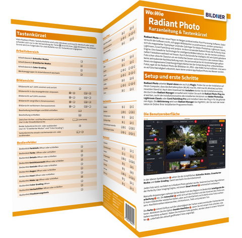 Radiant Photo - Kurzanleitung & Tastenk&uuml;rzel - Ulrich Dorn