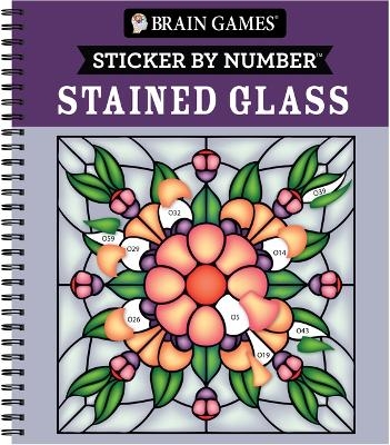 Brain Games - Sticker by Number: Stained Glass (28 Images to Sticker) -  Publications International Ltd,  Brain Games,  New Seasons