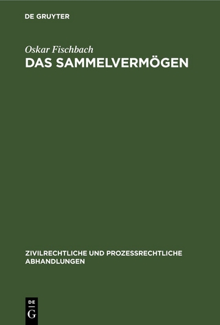 Das Sammelvermögen