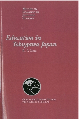 Education in Tokugawa Japan - R. Dore