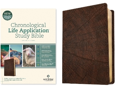 NLT Chronological Life Application Study Bible, Second Edition (Leatherlike, Heritage Oak Brown) -  Tyndale