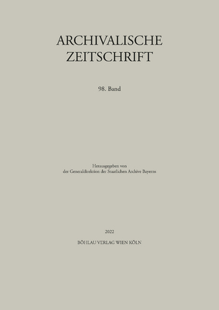 Archivalische Zeitschrift 98 (2022)