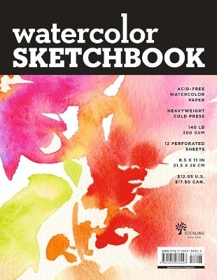 Watercolor Sketchbook (Large Black Fliptop Spiral - Landscape) - 