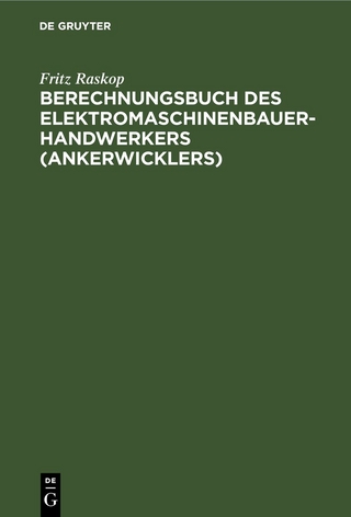 Berechnungsbuch des Elektromaschinenbauer-Handwerkers (Ankerwicklers)