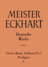 Meister Eckhart. Deutsche Werke Band 4,2: Predigten - 