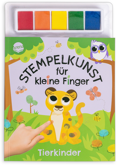 Stempelkunst f&uuml;r kleine Finger. Tierkinder