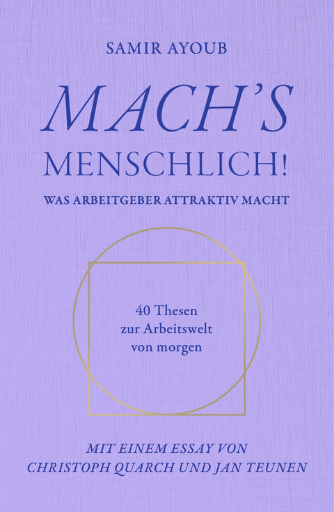 MACH&rsquo;S MENSCHLICH! - Samir Ayoub