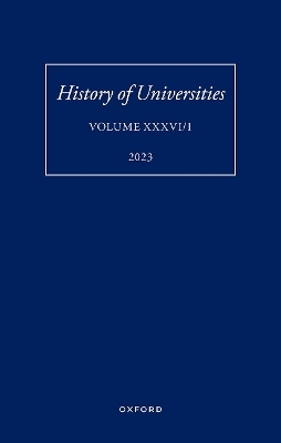 History of Universities: Volume XXXVI / 1