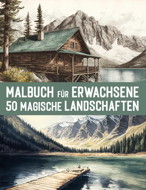 50 Magische Landschaften aus aller Welt / Malbuch f&uuml;r Erwachsene