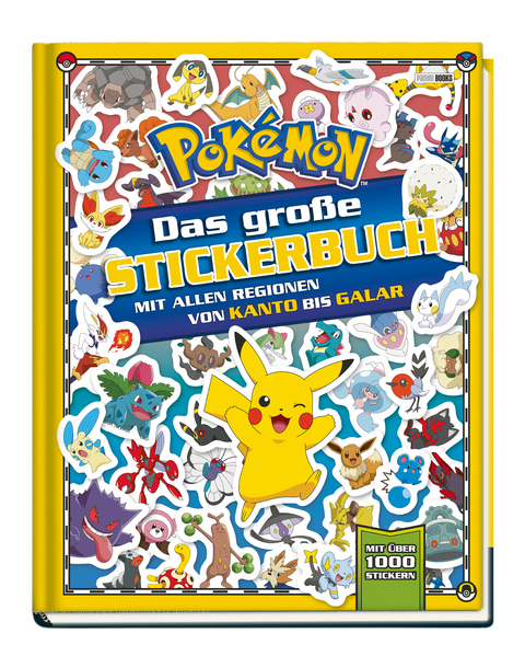 Pok&eacute;mon: Das gro&szlig;e Stickerbuch mit allen Regionen von Kanto bis Galar -  Pok&eacute;mon,  Panini