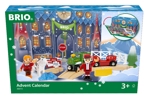 BRIO World &ndash; 36015 Adventskalender 2023 | Zubeh&ouml;r zum Zugset f&uuml;r Kinder ab 3 Jahren, kompatibel mit allen BRIO Eisenbahnsets &amp; Accessoires