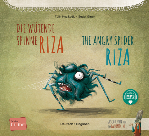 Die w&uuml;tende Spinne Riza (Deutsch-Englisch) - T&uuml;lin Kozikoğlu