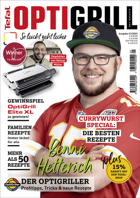 OptiGrill Magazin: So leicht geht lecker. &Uuml;ber 50 Rezepte u.a. von Benni "Der OptiGriller" - 