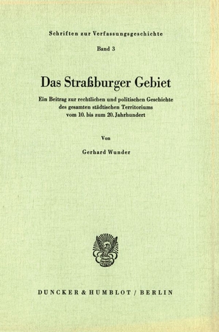 Das Straßburger Gebiet.
