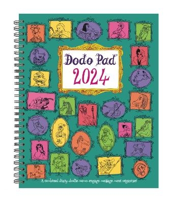 The Dodo Pad Original Desk Diary 2024 HARDCOVER- Week to View, Calendar Year Diary - Lord Dodo