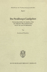 Das Stra&szlig;burger Landgebiet. - Gerhard Wunder