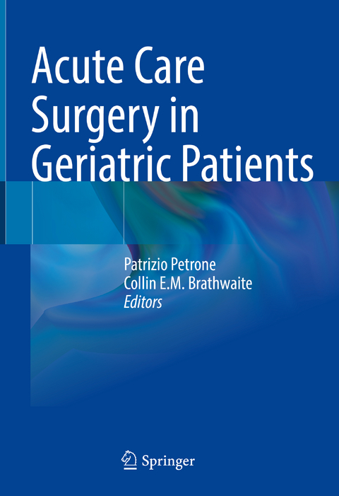 Acute Care Surgery in Geriatric Patients - 