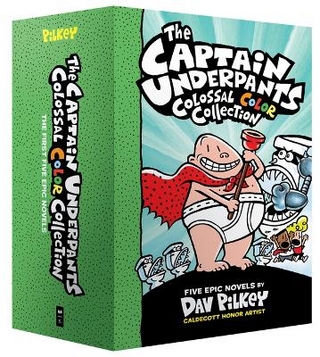 The Captain Underpants Colossal Color Collection (Captain Underpants #1-5 Boxed Set): From the Creator of Dog Man