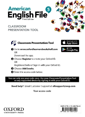 American English File: Level 5: Classroom Presentation Tool Access Card