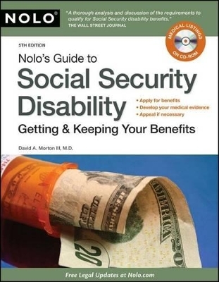 Nolo's Guide to Social Security Disability - David A Morton  III