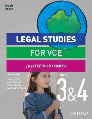 Legal Studies for VCE Units 3 & 4 Student book + obook assess -  Filippin,  Wilson,  Farrar,  BEAZER,  Gray