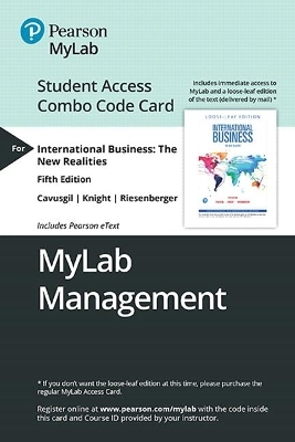 Mylab Management with Pearson Etext -- Combo Access Card -- For International Business