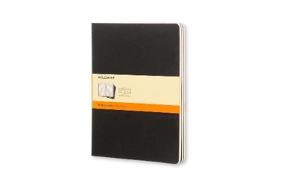 Moleskine Ruled Cahier Xl - Black Cover (3 Set) -  Moleskine