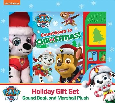 Nickelodeon Paw Patrol: Countdown to Christmas Holiday Gift Set Sound Book and Marshall Plush -  Pi Kids