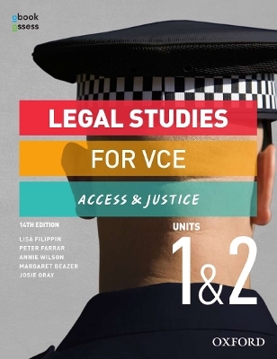 Legal Studies for VCE Units 1 & 2 Student book + obook assess