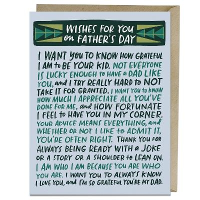 6-Pack Em & Friends Wishes For You Fathers Day Card - 