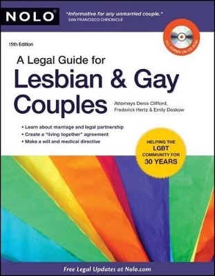 A Legal Guide for Lesbian and Gay Couples - Denis Clifford, Frederick C Hertz, Emily Doskow