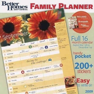 Better Homes and Gardens Family Planner Calendar