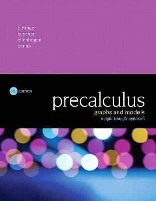 Precalculus - Marvin L Bittinger, Judith A Beecher, David J Ellenbogen, Judith A Penna