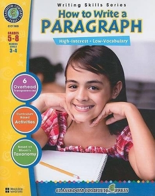 How to Write a Paragraph, Grades 5-8