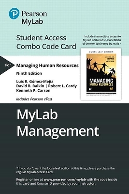 Mylab Management with Pearson Etext -- Combo Access Card -- For Managing Human Resources