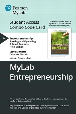 Mylab Entrepreneurship with Pearson Etext -- Combo Access Card -- For Entrepreneurship