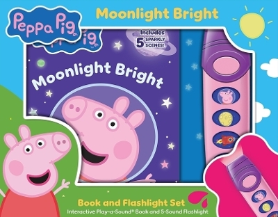 Peppa Pig Moonlight Bright Book 5 Sound Flashlight Set - P I Kids