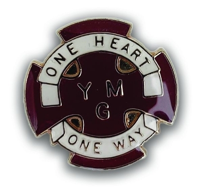 Badges-Young Men Guild Maroon (Sq) (Pack Of 25)